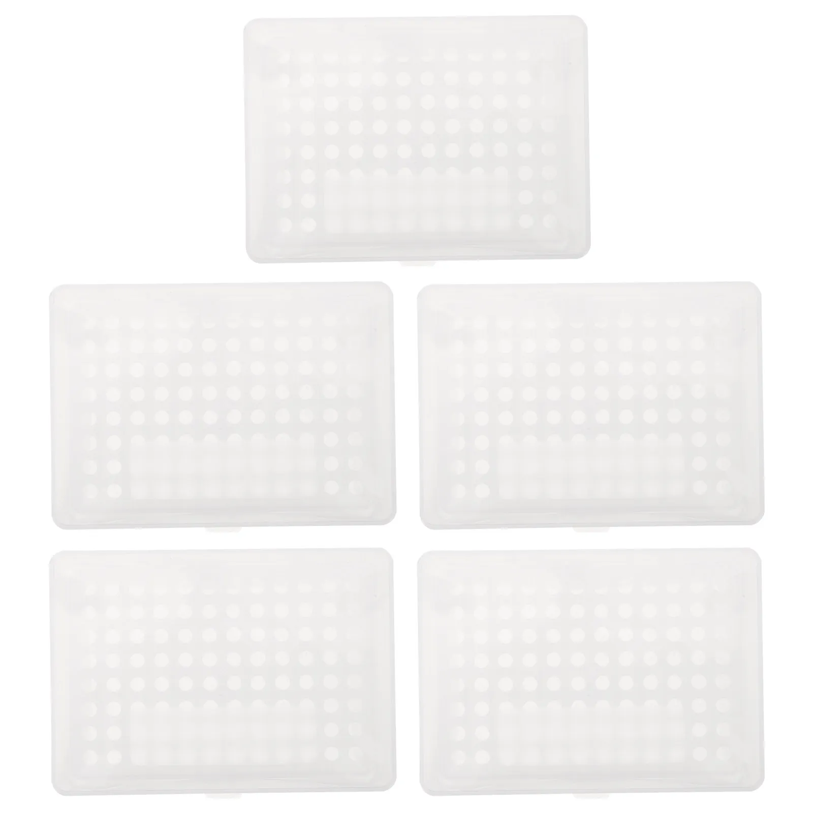 

Набор из 5 пластиковых контейнеров для хранения наконечников пипеток (1000 мкл), лабораторный органайзер для наконечников и пробирок, решение для организации хранения