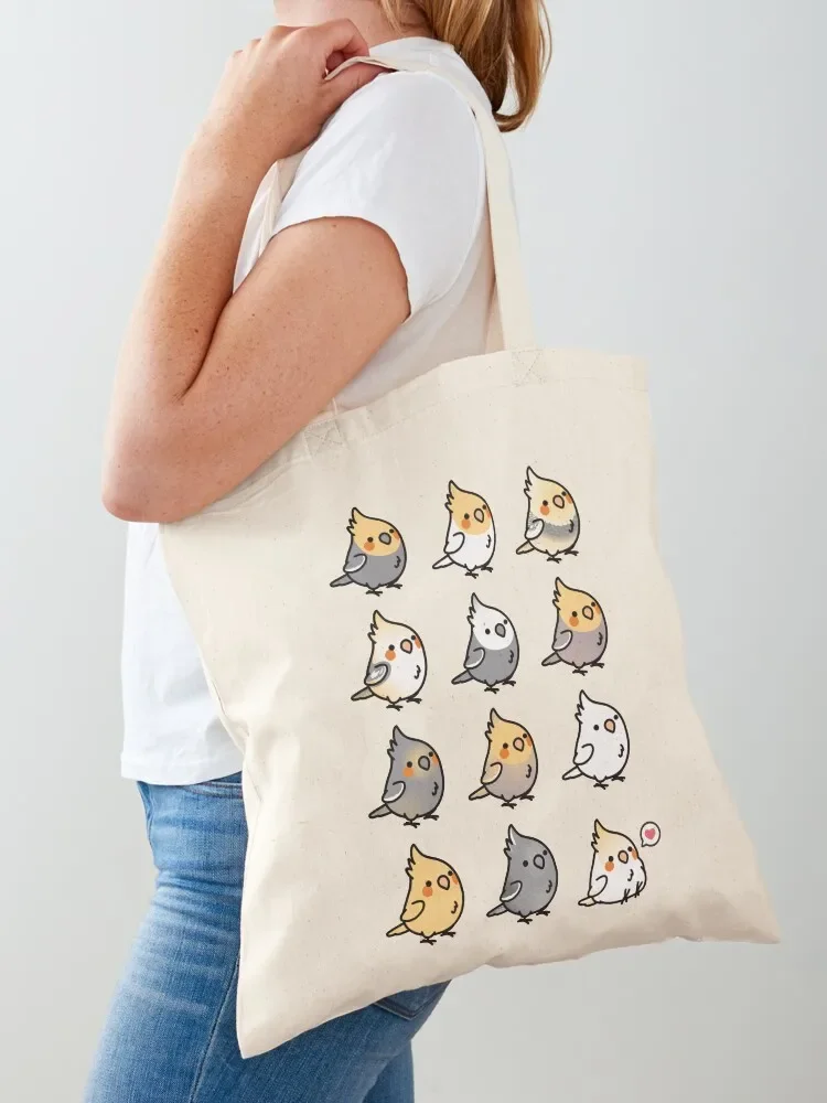 

Chubby Cockatiel Collection Tote Bag university shopper bag Canvas bag eco pack