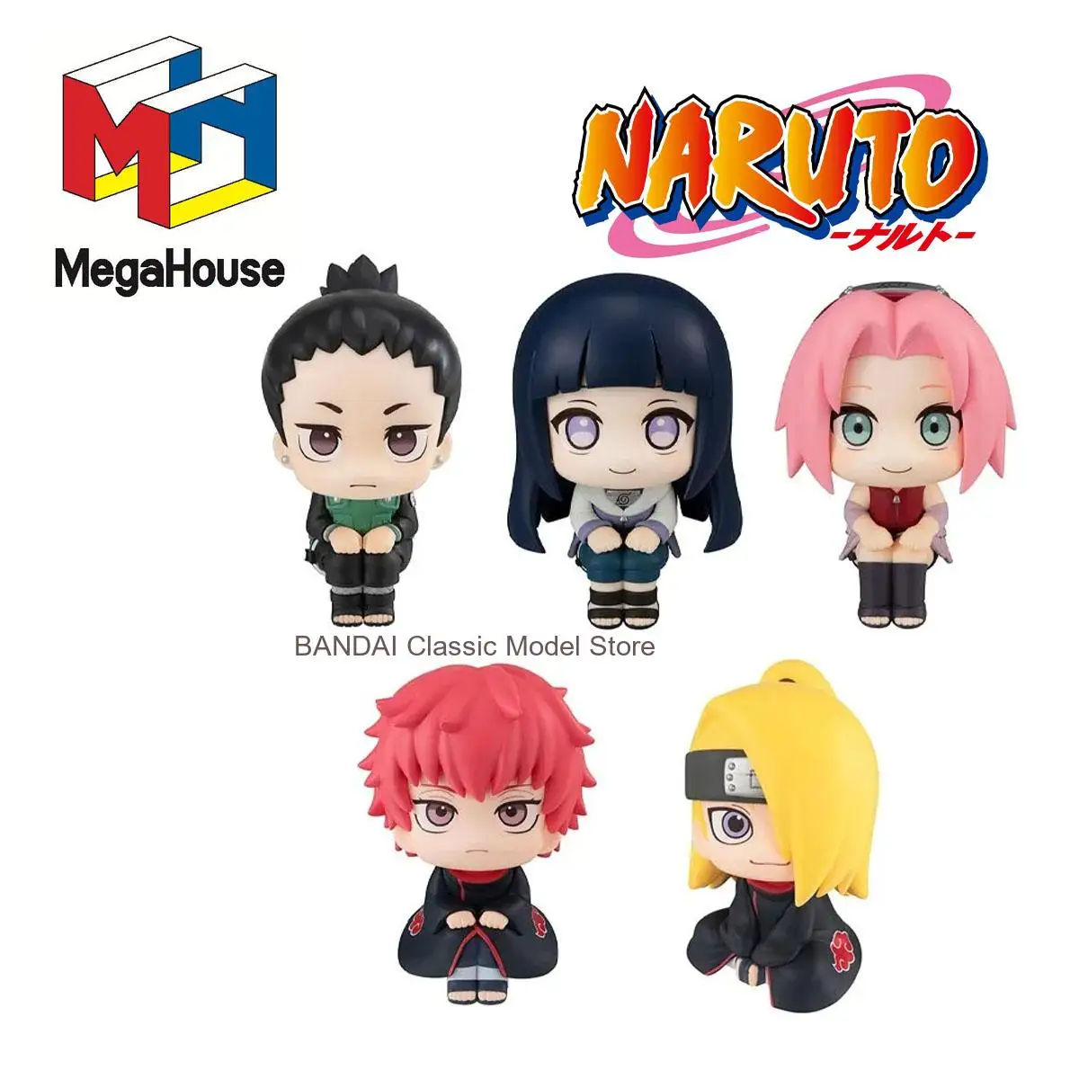 

В наличии Original Genuine MegaHouse Look Up Nara Shikamaru Hyuuga Hinata Haruno Sakura Sasori Deidara Аутентичная коллекционная модель