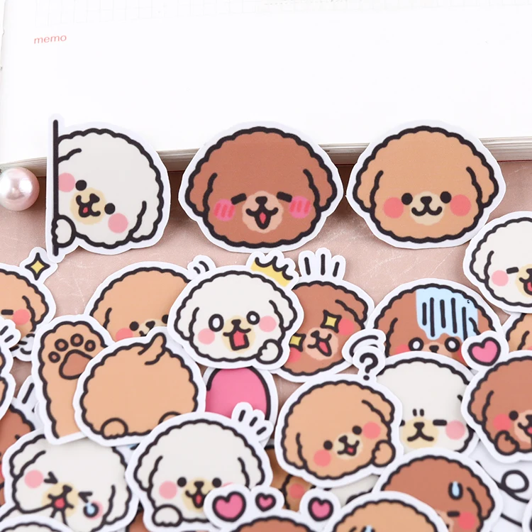 40PCS Cute Dog Stickers Travel Craft Paper Scrapbooking Craft Diary Album TN Decorative DIY Craft Photo Album