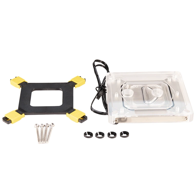 Syscooling Black ARGB Hard Tube CPU Liquid Cooler - Copper Radiator & High-Lift Pump