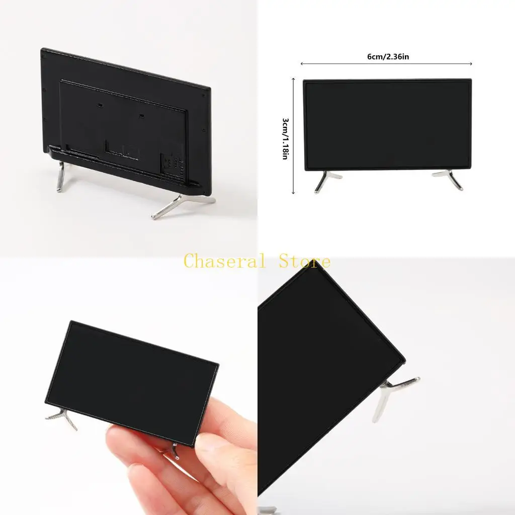 E7CE Simulation Mini Television Model Decoration for Doll House Scene Arrangement
