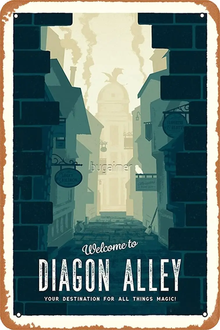 Diagon alley Photographic Print Vintage 8