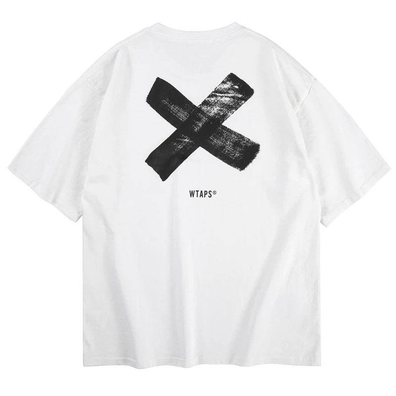 Spring Summer Fashion Brand WTAPS T-shirt White Classic All-match Men Women Short Sleeve WTAPS Top Tee