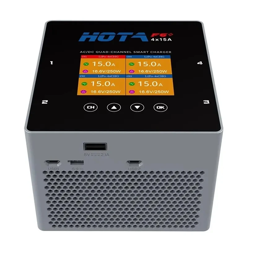 HOTA F6+AC 500W DC 1000W 15A Balanced Charger Multifunctional Intelligent Lithium Battery Charger