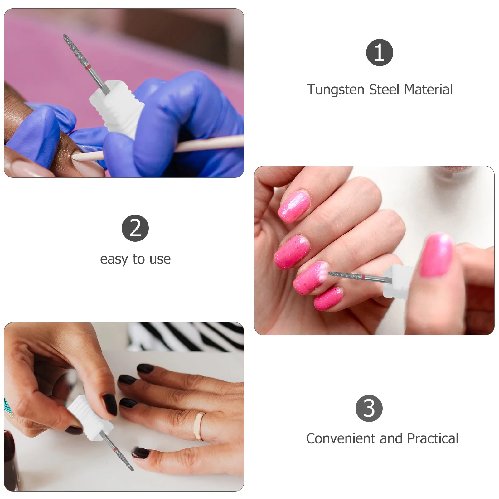 

Polisher Manicure Set Grinding Heads For Acrylic Nails Salon Accessories Reusable Care For Women Bits Art Tools Bit Nail