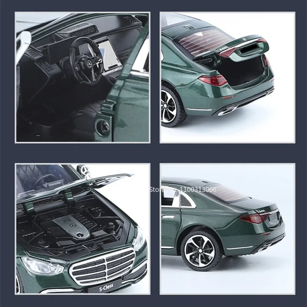 1:24スケール S400L GLS600 合金製カーモデル おもちゃ ホイールプルバック式車両モデル サウンドライト付きおもちゃ車 男の子向け フェスティバルギフト