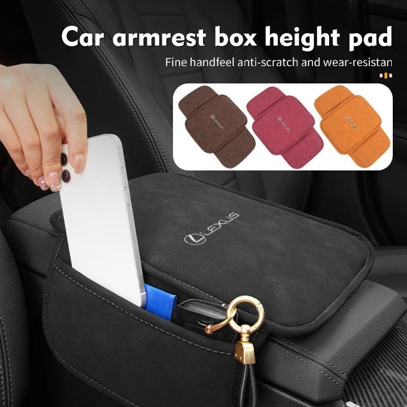 Universal Car Armrest Box Pad Central Control Storage Bag For Lexus CT ES GS NX IS250 CT200h IS300h ES300h ERX400h NX300h