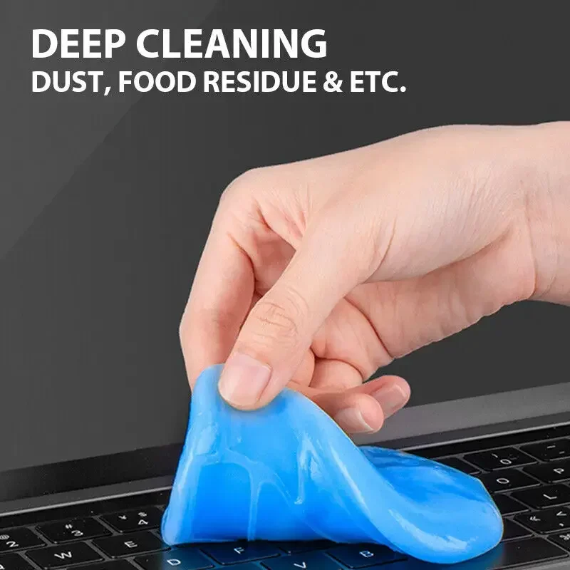 160g Gel Air Vent Dashboard Laptop Keyboard Magic Car Wash Interior Dust Dirt Mud Gap Reusable Cleaning Slime Wash Tool