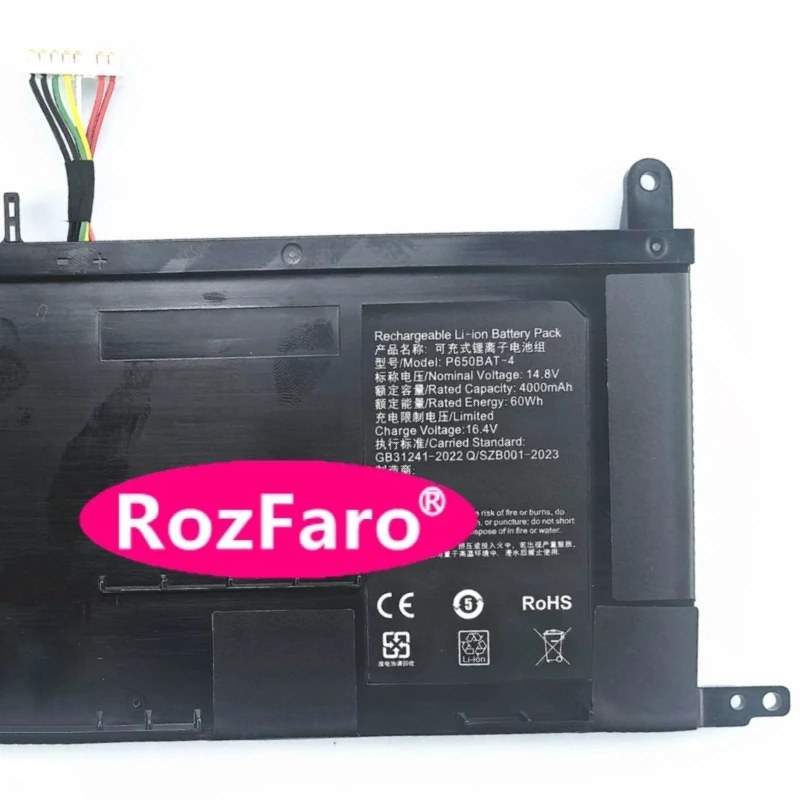 For Medion Erazer X7841 MD60009 X7842 MD99690 X7843 MD9957 X7849 MD60292 Laptop Battery 6-87-P650S-4253 P650BAT-4 P670RE P671RG