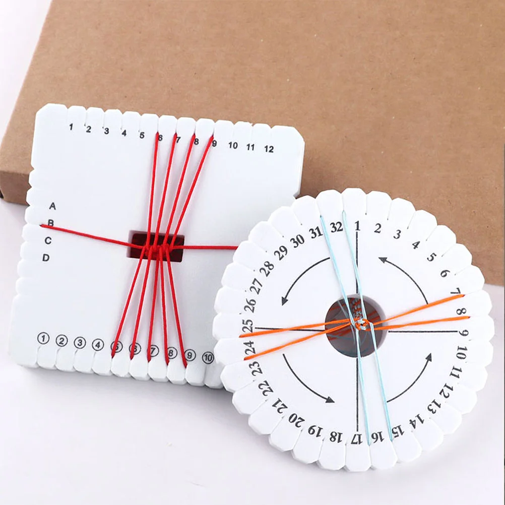 3 Pcs EVA Beading Cord Disc Handmade Weaving Disk Bracelet Tool Board Maker Looms DIY Rope Student