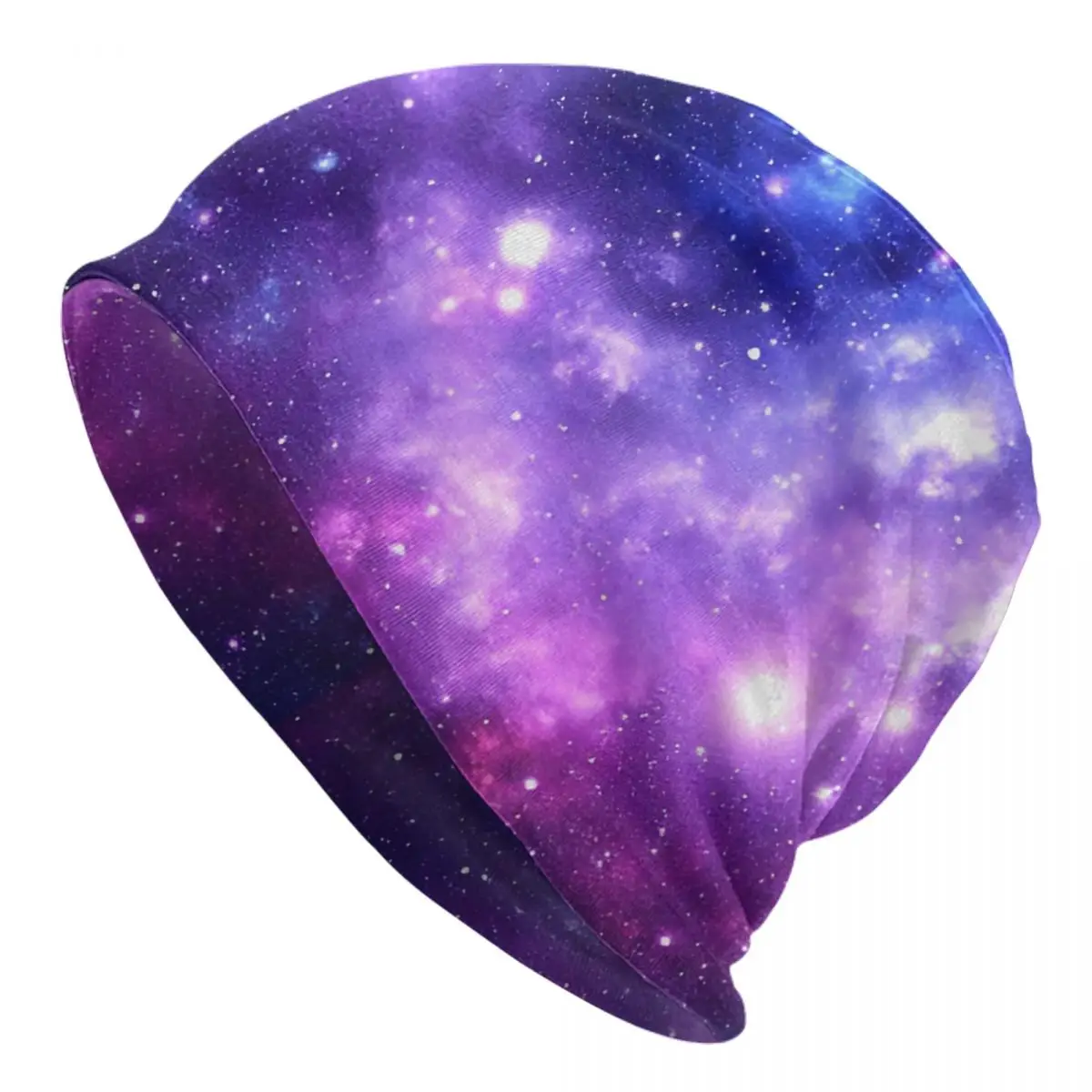 

Bonnet Hats Mysterious And Interesting Universe Men Women's Thin Hat Purple Blue Galaxy Nebula Warm Cap Hip Hop Beanies Caps