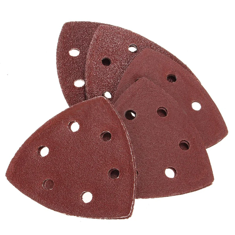 50Pcs Triangle Sanding Sheets Mouse Detail Sander Pads 40 60 80 100 120Grit Sanding Sheets Paper for Abrasive Tools