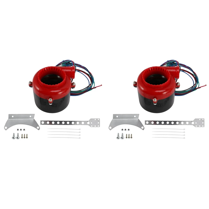 2X Universal Electronic Turbo Blow Off Valve Sound Electric Turbo Blow Off Analog Sound BOV Car Fake Dump Valve