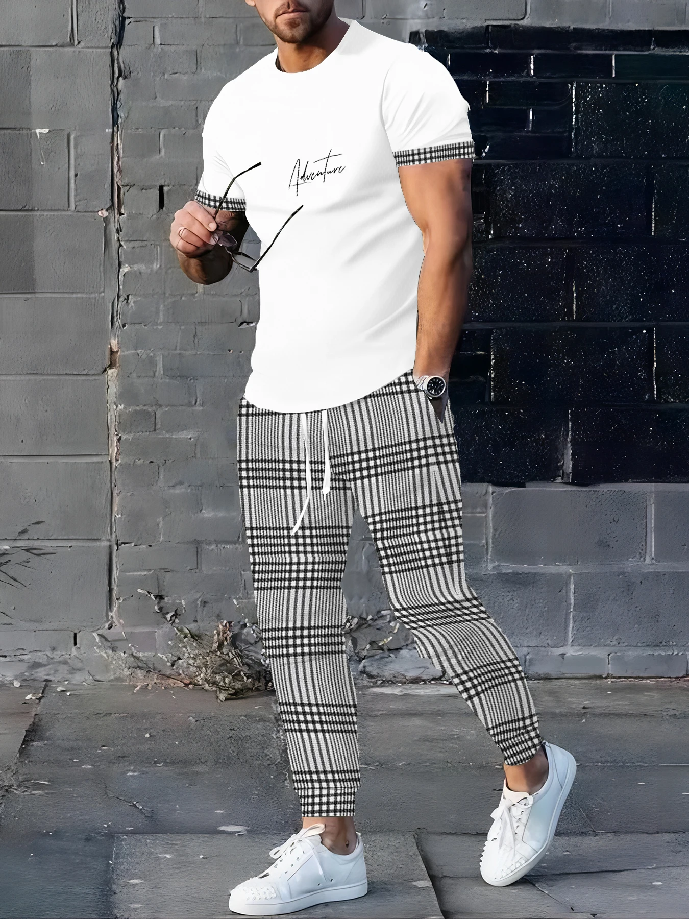 

New Printed Casual Fashionable, Soft Comfortable Lightweight and Breathable Men's Suit for Summer