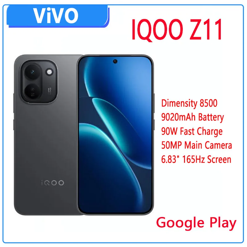 NEW ViVO IQOO Z11 5G Mediatek Dimensity 8500 AMOLED 165Hz 6.83