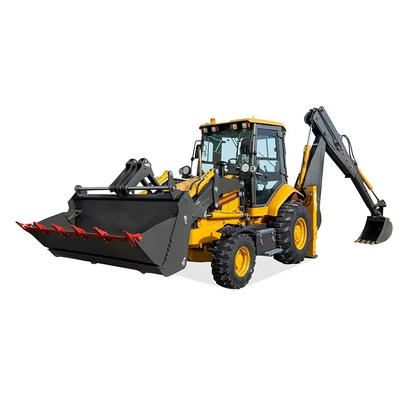 Agricultural Mini Backhoe Loader 1 Ton Small Farm Tractor with Backhoe Compact for Wheel Excavator Rural Building Work