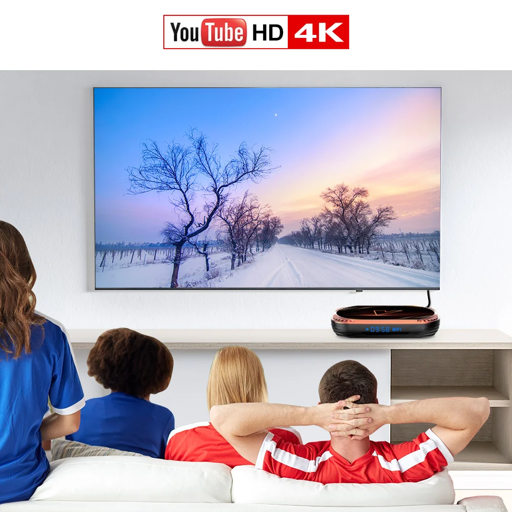 Android 11.0 TV Box Amlogic S905X4 VONTAR X4 aggiornamento da X3 4GB 32GB 64GB 128GB 1000M Dual Wifi AV1 8K Android 11 Media Player