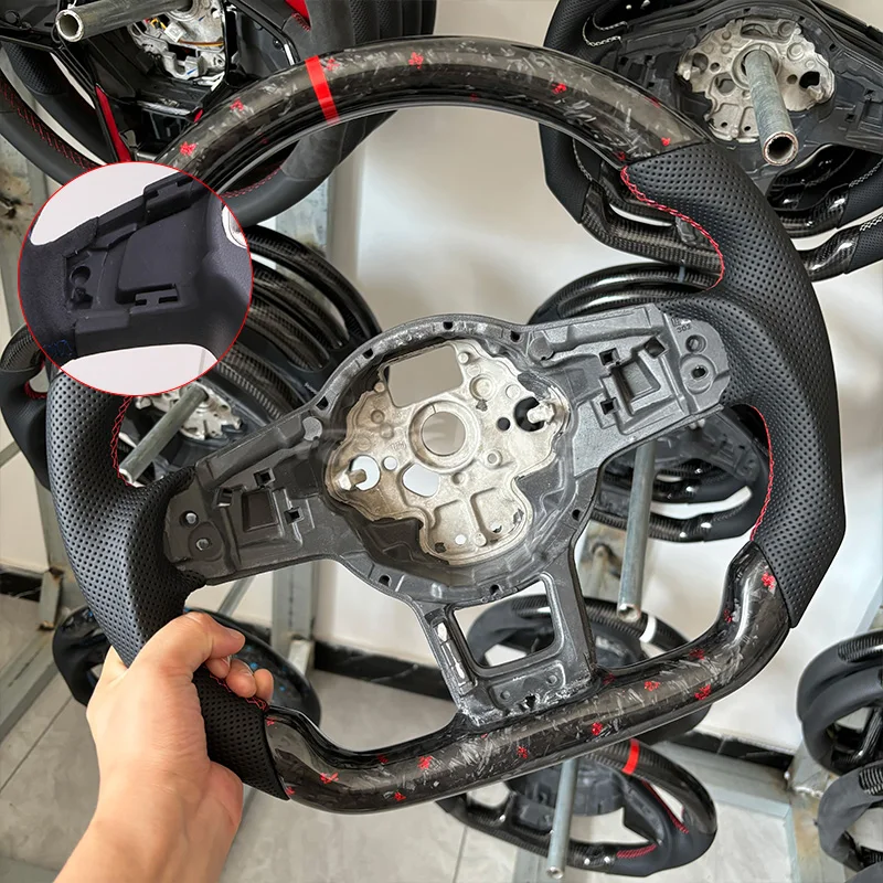 Aangepaste Koolstofvezel Stuurwiel Voor Volkswagen VW Golf 7 MK7 Mk7.5 GTI Scirocco Polo GTS R Lijn 2014-2017