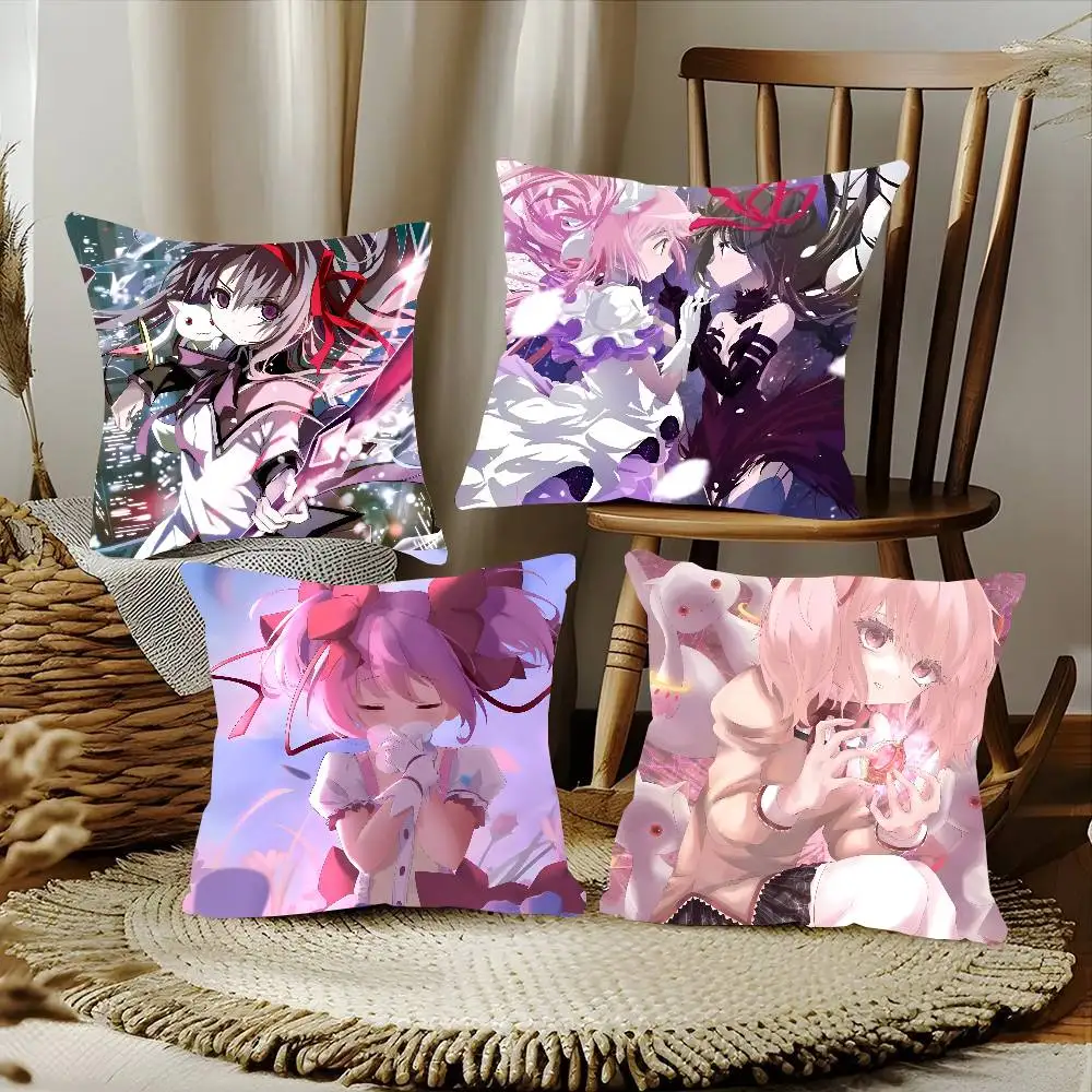 

Kaname Madoka Mahou Shoujo Madoka Magica аниме наволочка квадратная подушка спальня диван удобная подушка для отдыха украшение дома