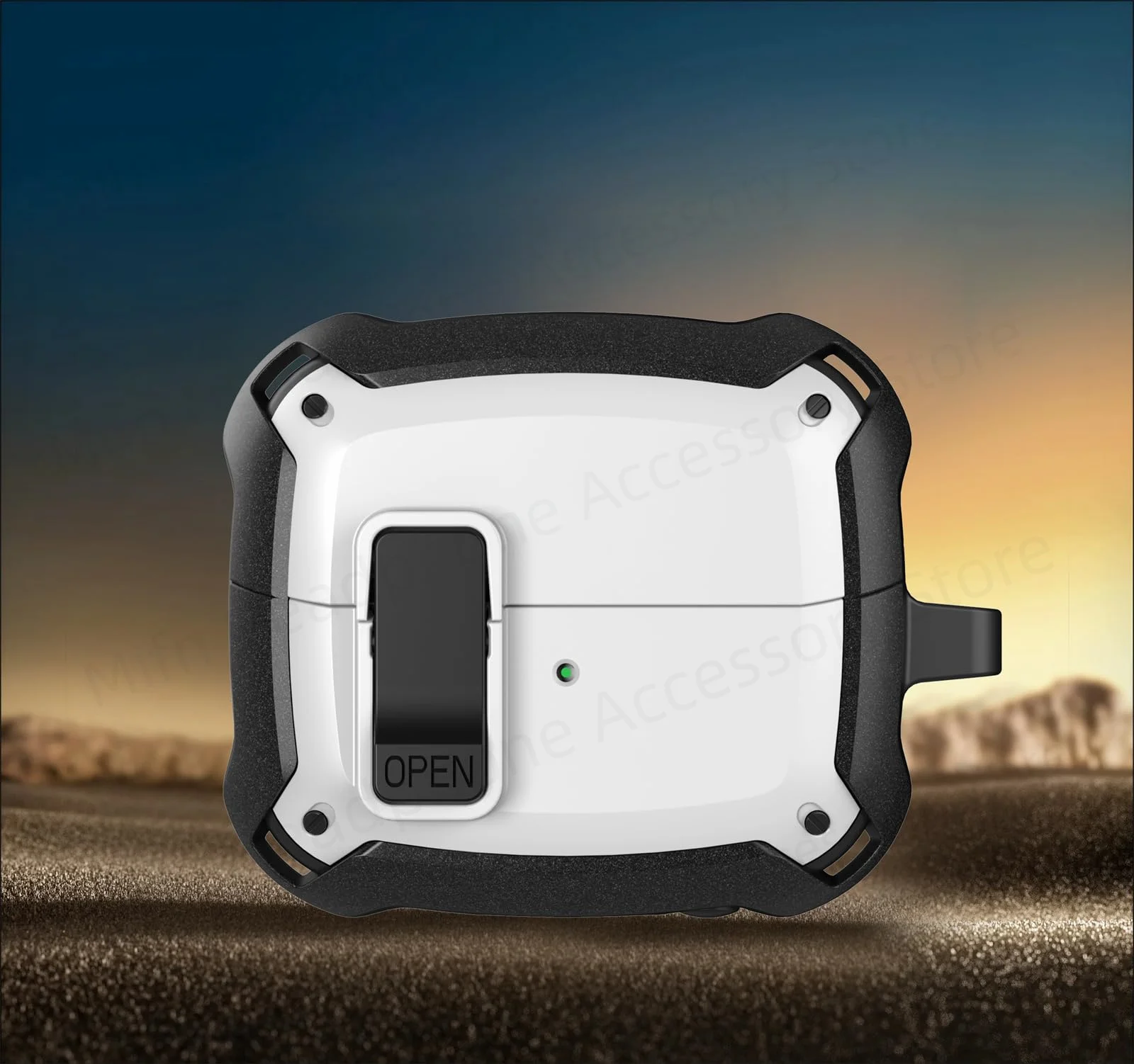 2024 Buds 3 Pro/Buds 3 With Lock Case TPU Hard Shell Protective Cover with Carabiner Security Lock Cover for Samsung Buds 3 Pro