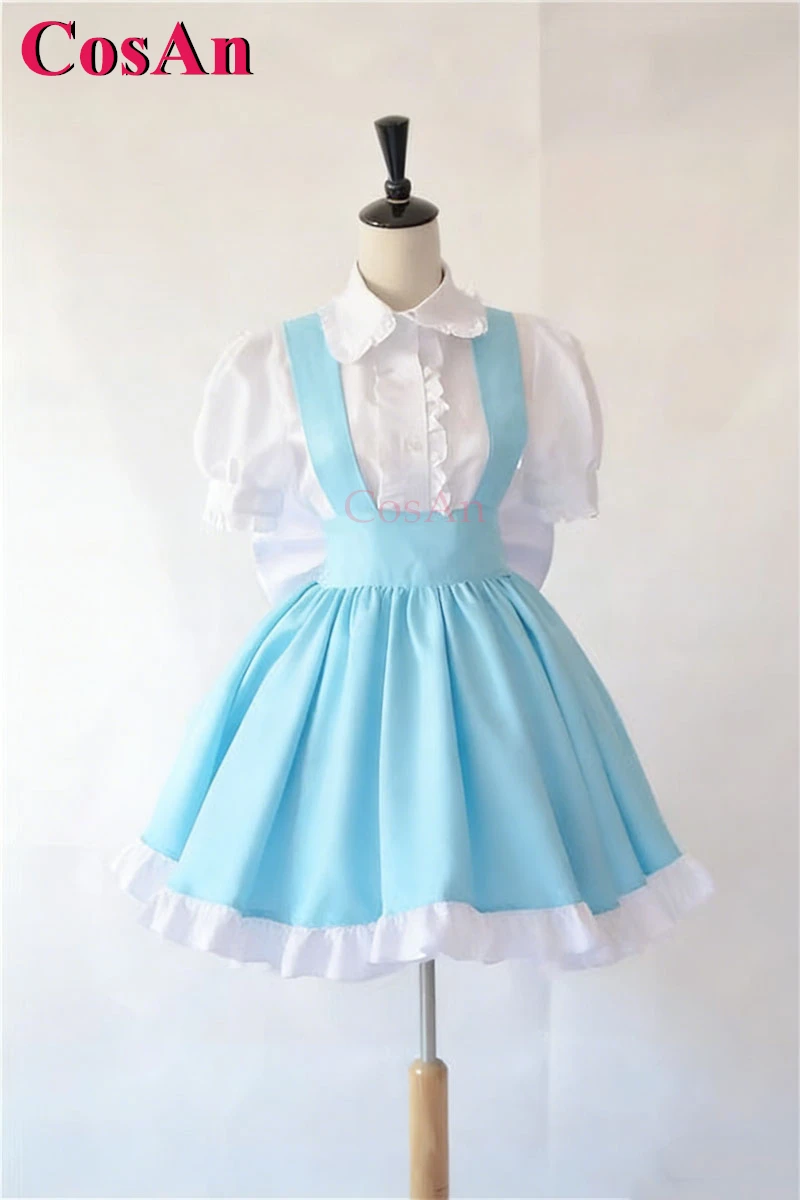 

CosAn【Customized】Game Touhou Project Alice Cosplay Costumes Childhood Version Sweet Lovely Dress Party Role Play Clothing New