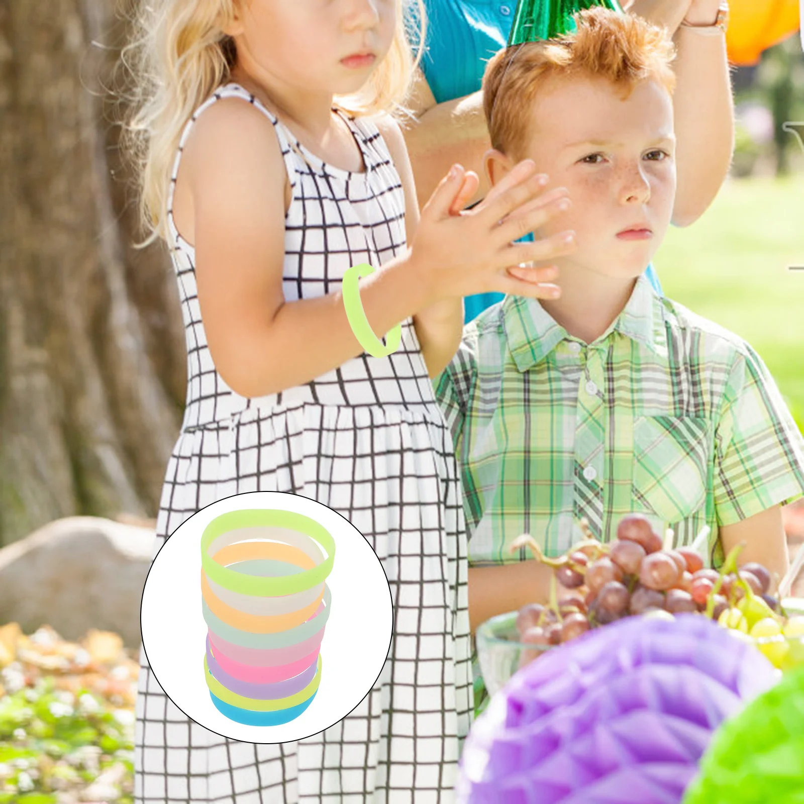 

36pcs Glow In The Dark Silicone Wristbands Luminous Colored Bracelets For Kids Parties Events Night Activities Waterproof Unisex