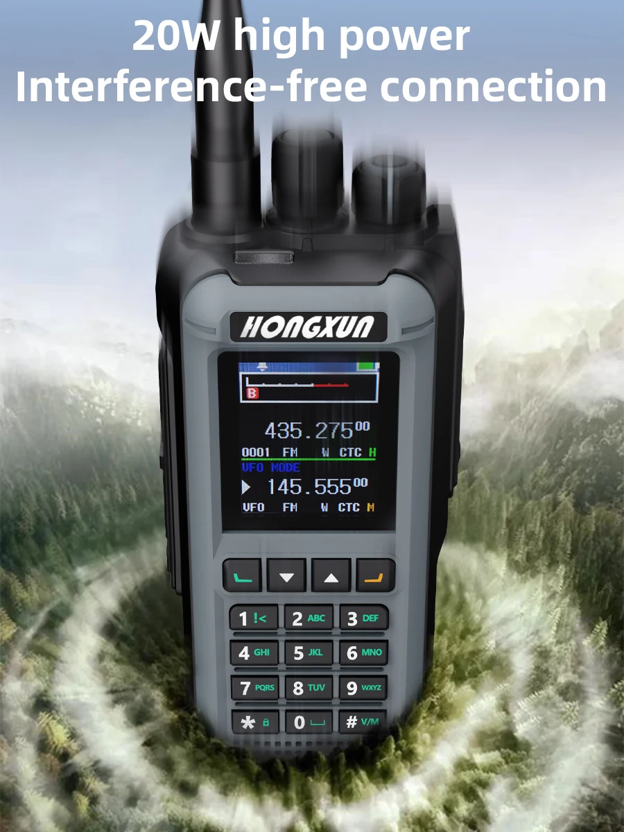 HX-8260 20 واط طويلة المدى جهاز إرسال محمول مقاوم للماء لاسلكي تخاطب مع IP54 5 كجم-20 كجم UHF VHF CTCSS/DCS مراقبة المسح #3