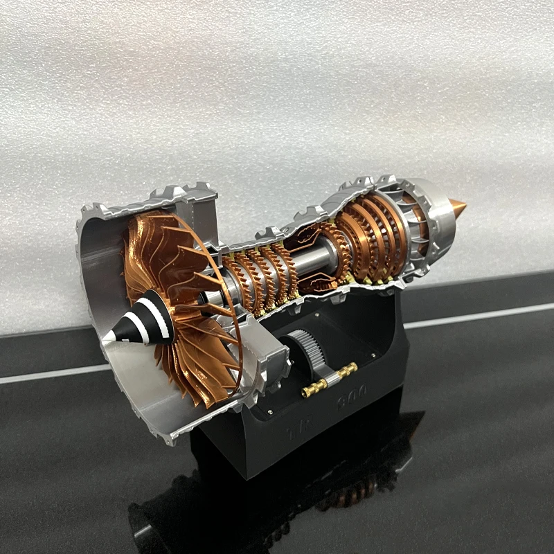 TR900 Aviation Turbofan Engine Model DIY Model Kit 27CM Electric Turbofan Engine Assembly Toy Kit - Image 5