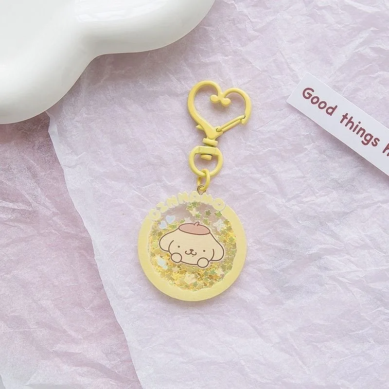 

MINISO Hello Kitty Cinnamoroll Anime Kawaii Ins Keychain Pendant Cute Cartoon Kuromi Bag Decoration Creativity Gifts for Girls