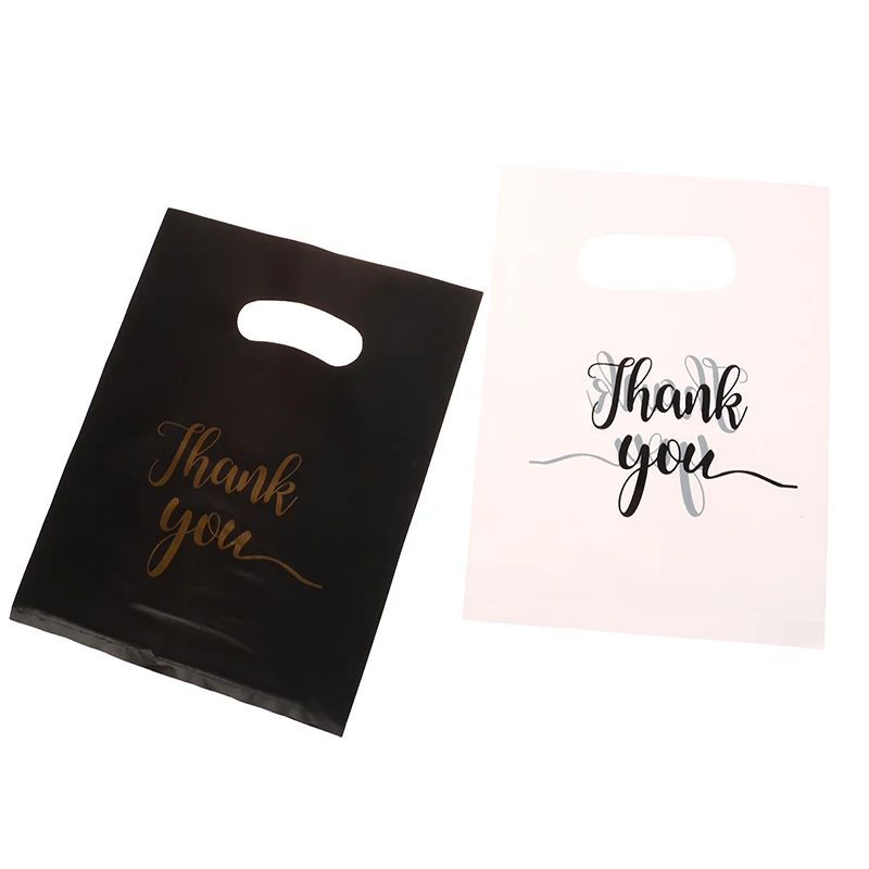 Mini bolsas de regalo de plástico reutilizables, 10 piezas, para fiesta, cumpleaños, Acción de Gracias, navidad