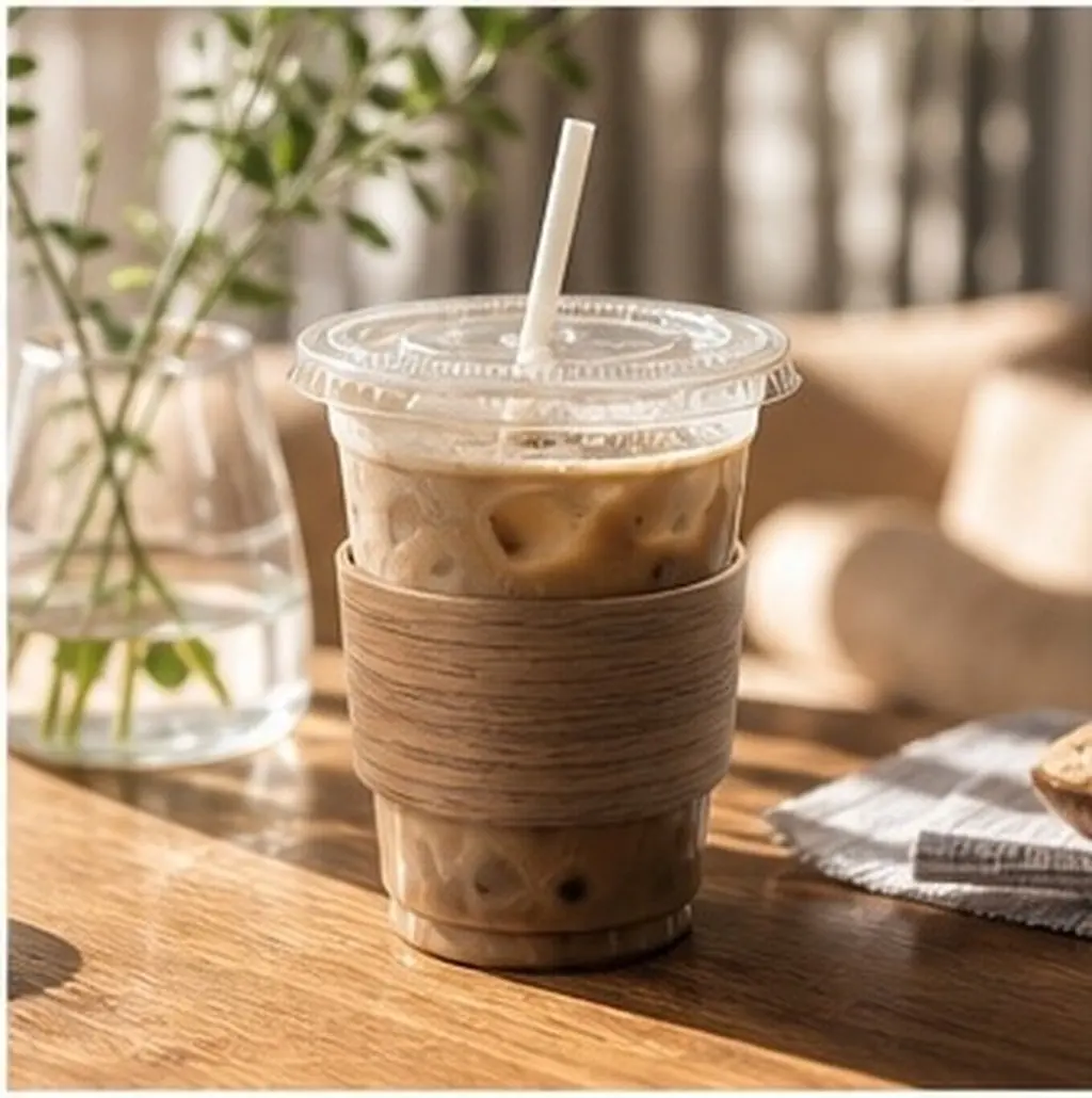 3pcs Walnut Wood Cup Sleeves – Detachable Insulated Reusable Drink Covers for Hot & Cold Beverages