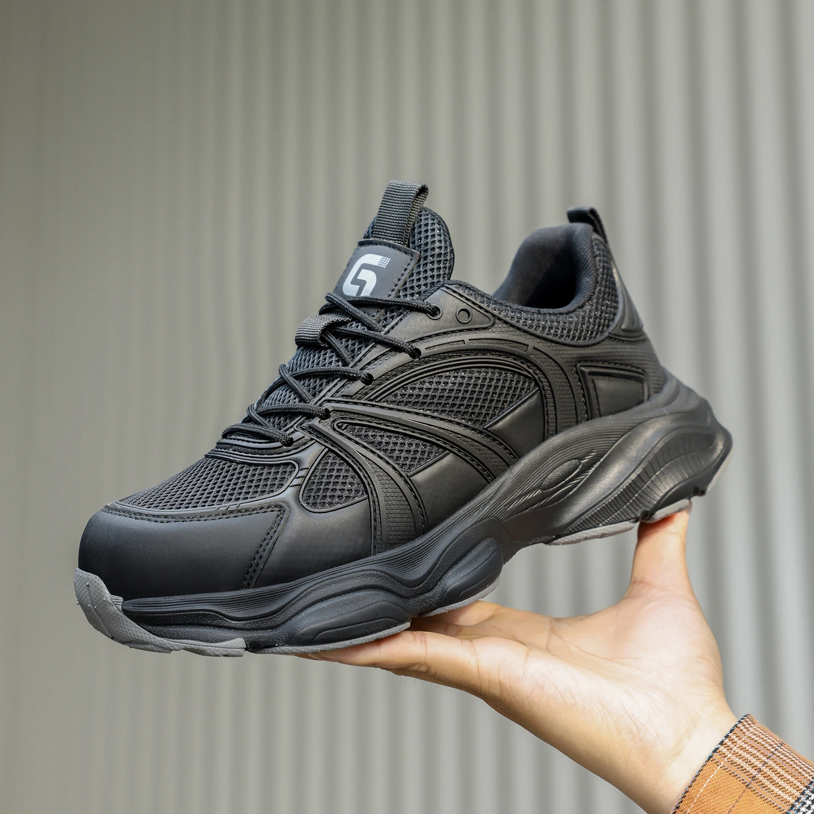 GUYISA Men's Work Shoes - Shockproof, Anti-stab, Lightweight