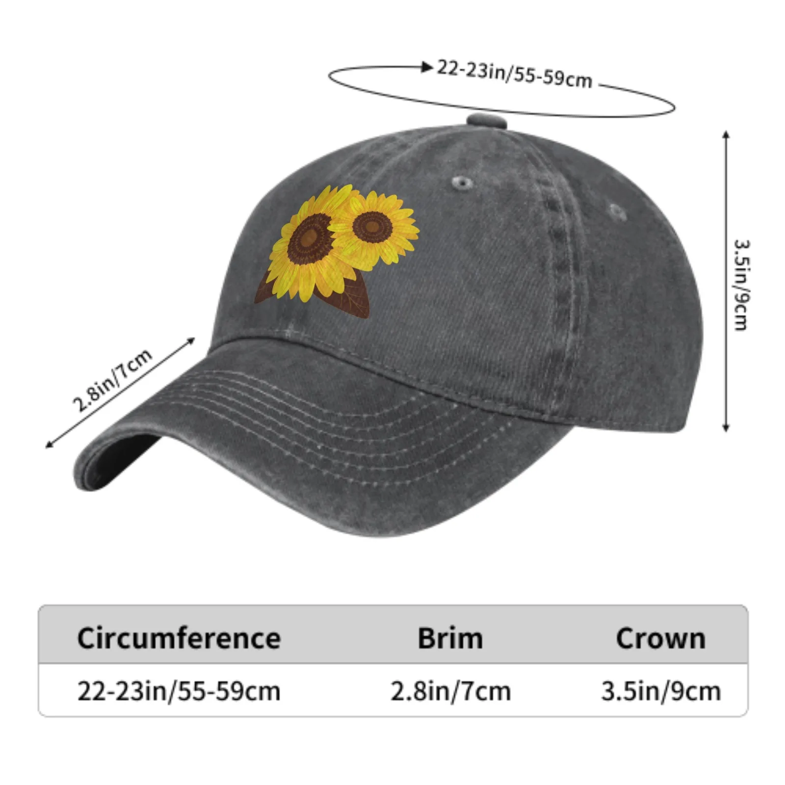 Casquettes de baseball tournesols pour hommes et femmes, chapeaux de camionneur décontractés, réglables, mode, pêche, activités de plein air, cadeaux papa