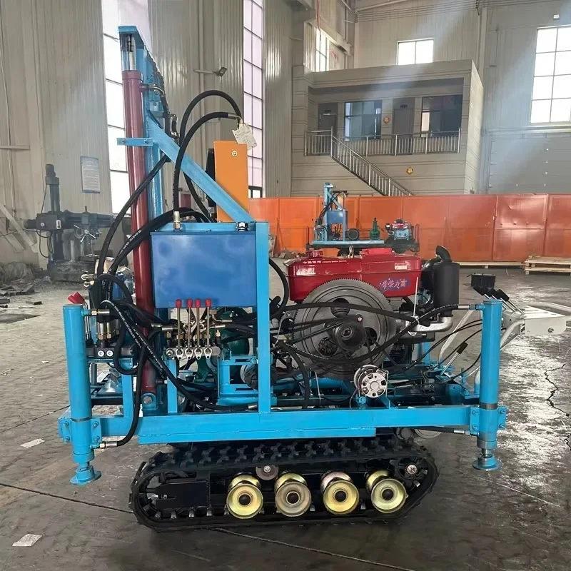 #Water Well Drilling Rig 60m Depth Crawler Mounted Design With Mud Pump System For Industrial Mining