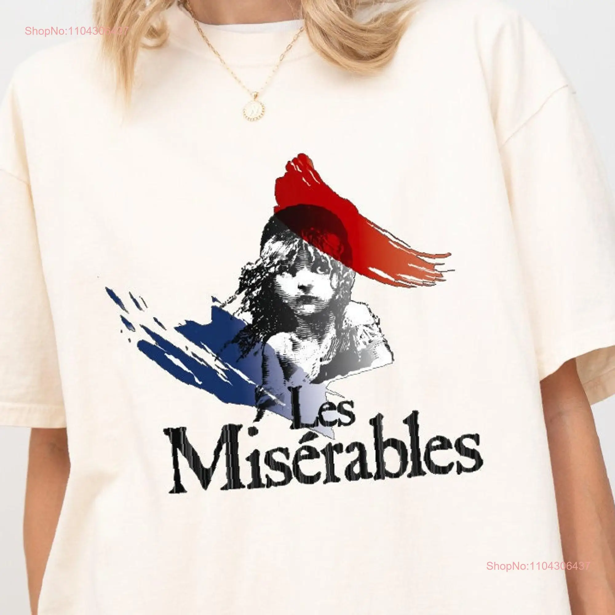 Les Miserables T Shirt Broadway Musical Show Women Adult Theatre SweaT long or short sleeves