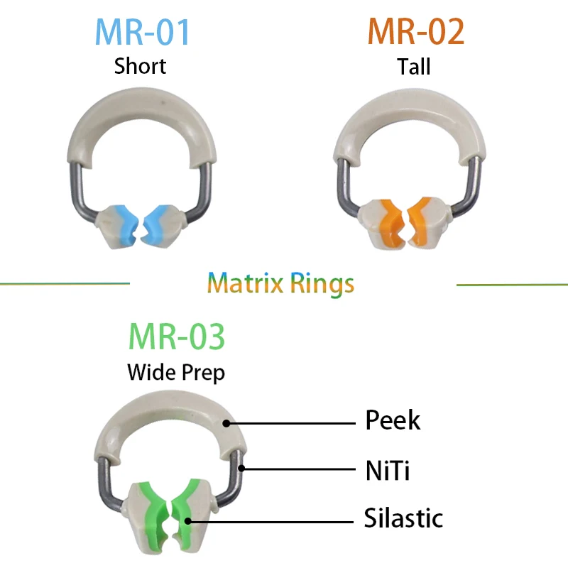 1pc Dental Matrix Bands Ring Sectional Matrix System Matrices Clip Ring Matrix Bands Lab Instrument Tool view 2