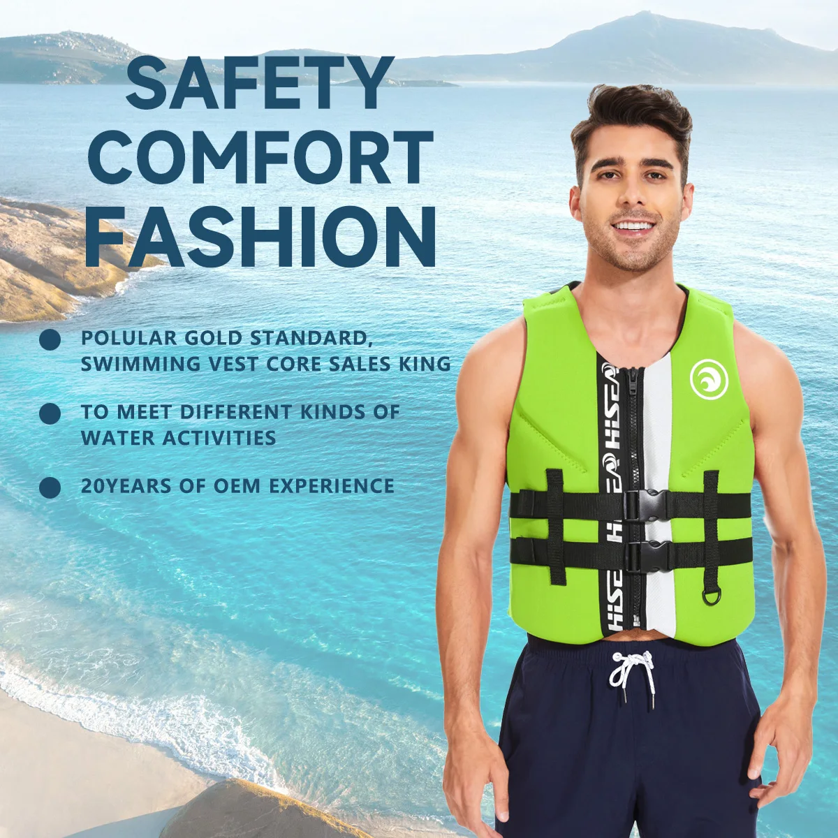 

Профессиональный спасательный жилет из пенополиэтилена для взрослых, жилет для снорклинга и дайвинга, идеально подходит для серфинга и дрифтинга