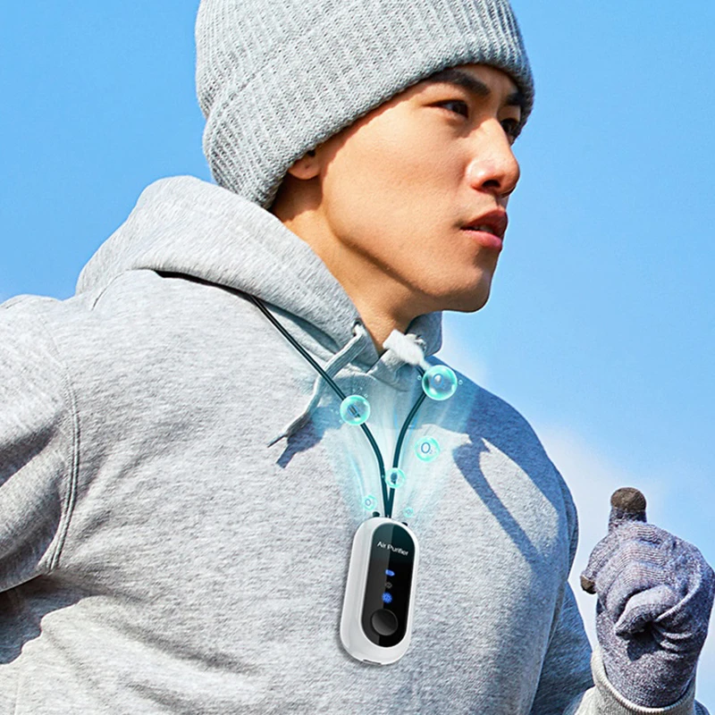 ポータブルマイナスイオンミニ空気清浄機ウェアラブルネックレス芳香剤ペット消臭剤ホルムアルデヒドトイレの煙除去