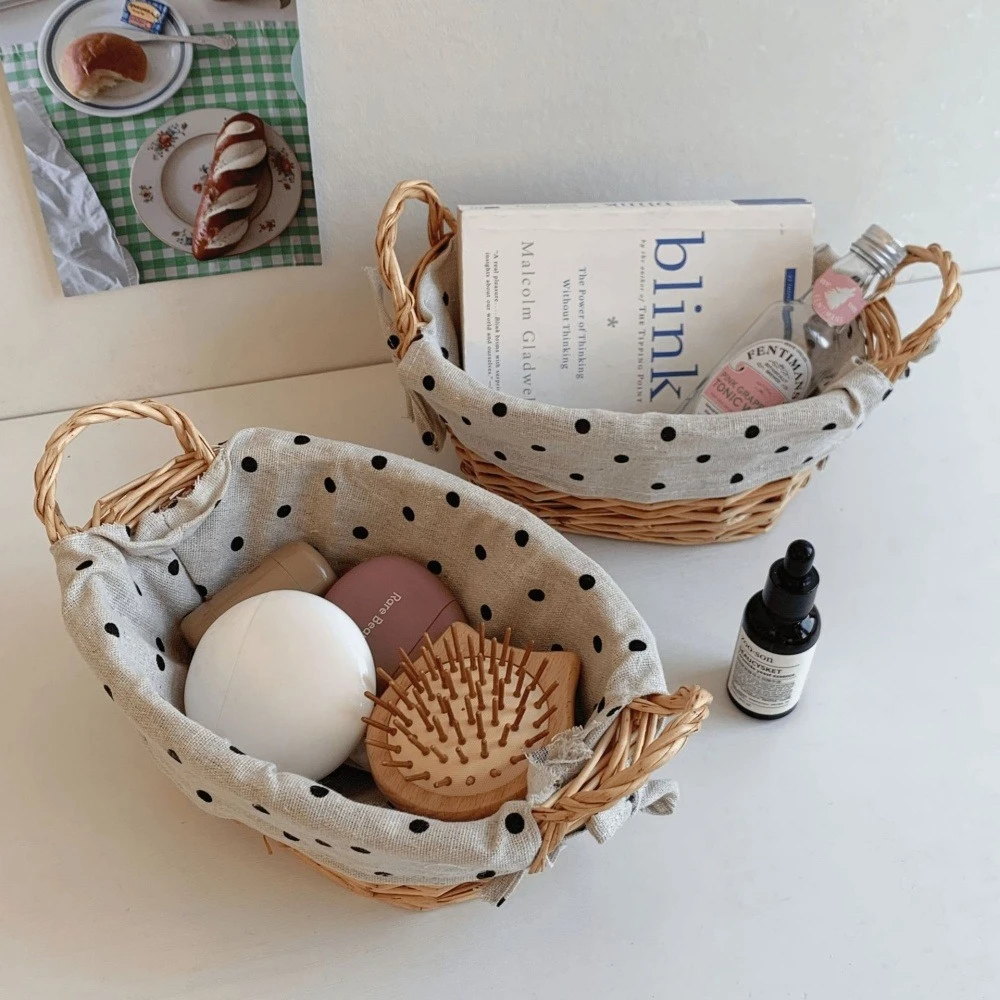 Vintage Fabric Rattan Storage  - огляд і ціна Bread Box Bamboo