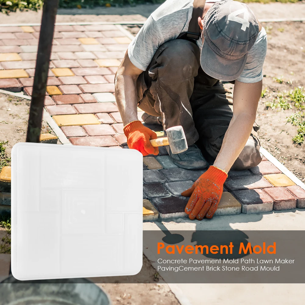 Garden Paving Mold Path Maker Mold Reusable Floor Molding Machine Mold DIY Manually Handmade Home Courtyard Path Lawn Maker view 5