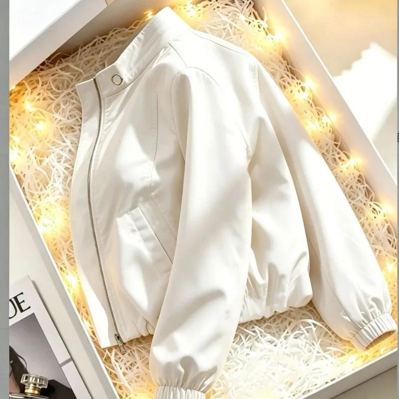New Standing Collar Assault Jacket for Women, 2026 Spring and Autumn New Popular Items, Small and Thin Casual Jacket for Women