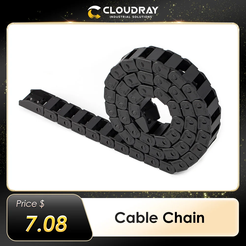 Cloudray Cable Chains 15x20 15x30 18x25 18x37 mm Bridge Type Non-Opening Plastic Towline Transmission Drag Chain for Machine