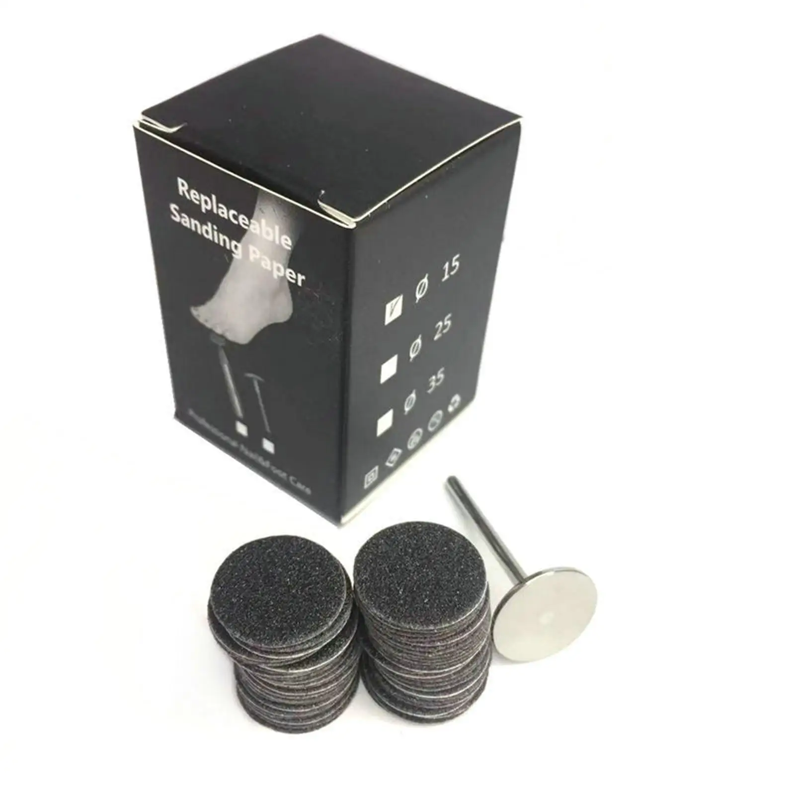 

Disposable Sanding Paper Replacement Pads for Electric Pedicure Machine Complete Acrylic Nail Kit Compatible