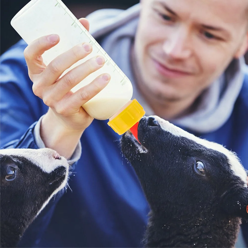 

1 Set Lamb Reusable Calf Bottle For Goat Milk Feeder Animal Feeding Supplies Livestock Nursing Bottle Pet Feeding Kit Newborn