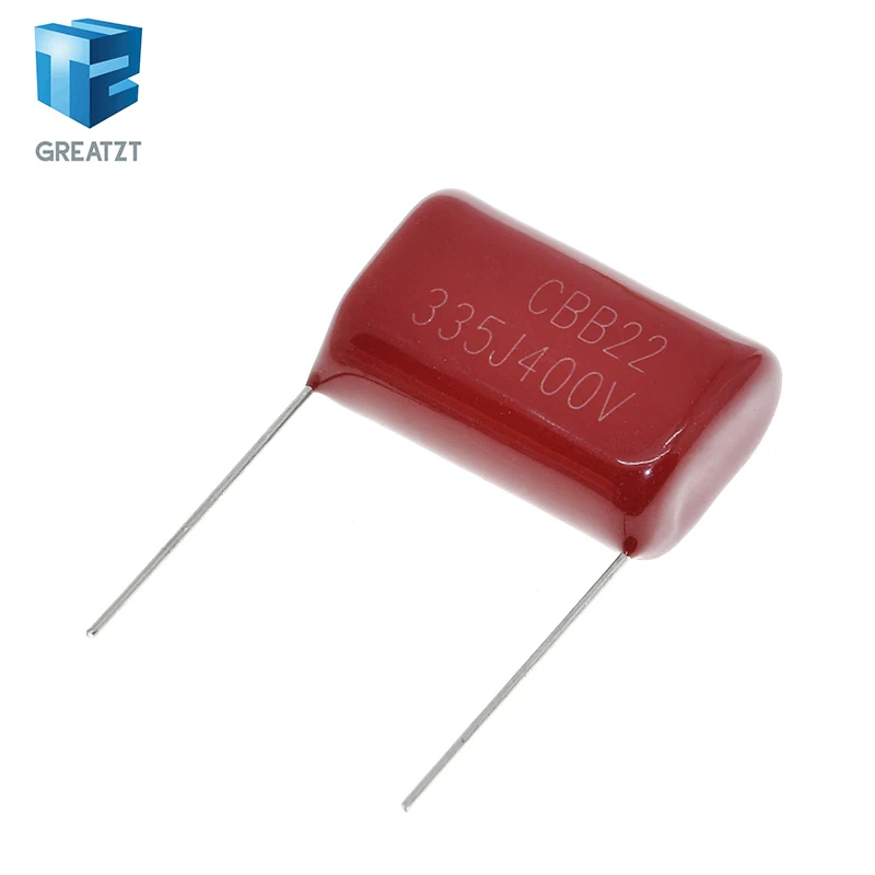 GREATZT 10/20PCS 400V335J  3.3uF  Pitch 25mm 400V 335 3300nf CBB Polypropylene film capacitor