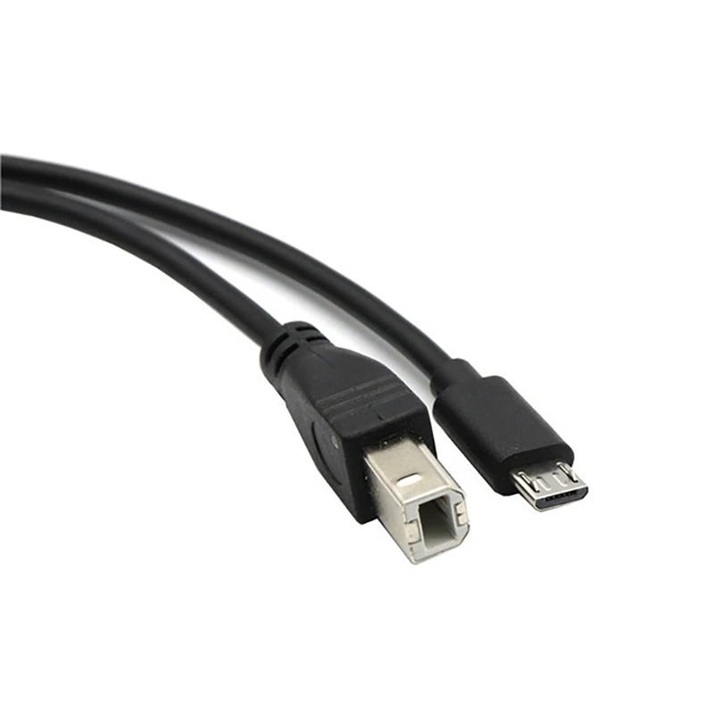 DX62 Durable Micro USB to USB B Printer Cable Connects Phones, Tablets, and More!