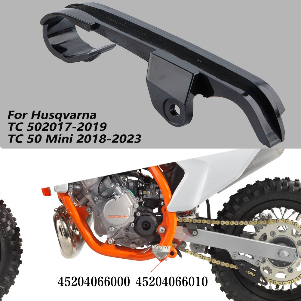 Motorcycles Rear Fork Protector and Chain Guide for  KTM 50 SX (09-19), Mini (09-23), and Husqvarna TC50 Off-Road