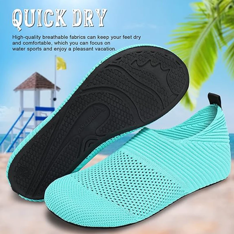 Mens Water Shoes Barefoot Quick-Dry Aqua Socks for Beach Swim Surf Water Sport