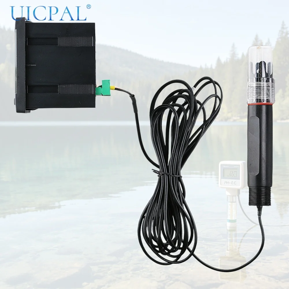 PH-Sensormodul mit Intelligenter Steueranzeige 0-14 0,01 Wasserqualitäts-Transmitter RS485 4-20mA Relais DC24V AC220V – Detail 5